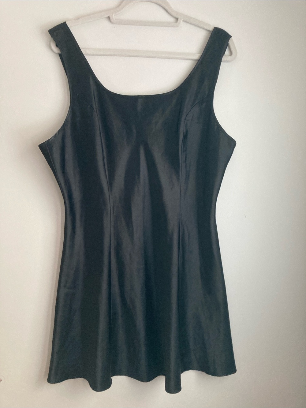 SOLD 😎Women’s Vintage Y2K girly grunge little black dress XL satin